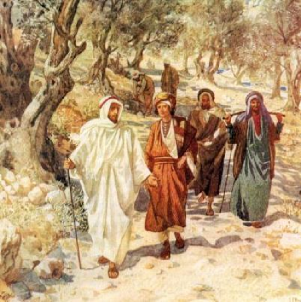 Jesús iba de camino a Jerusalen